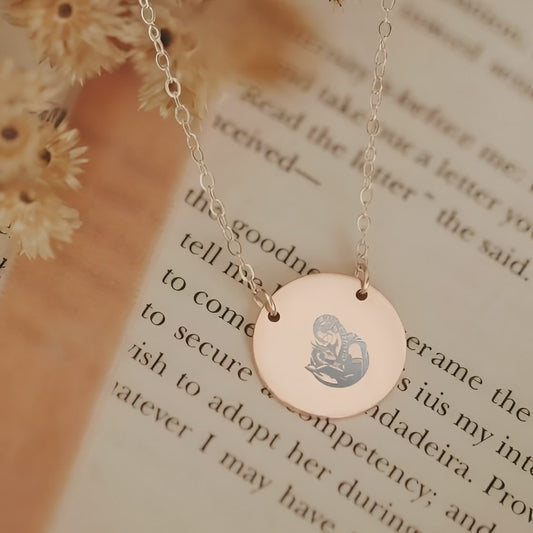 Dragon Reader Circle Necklace