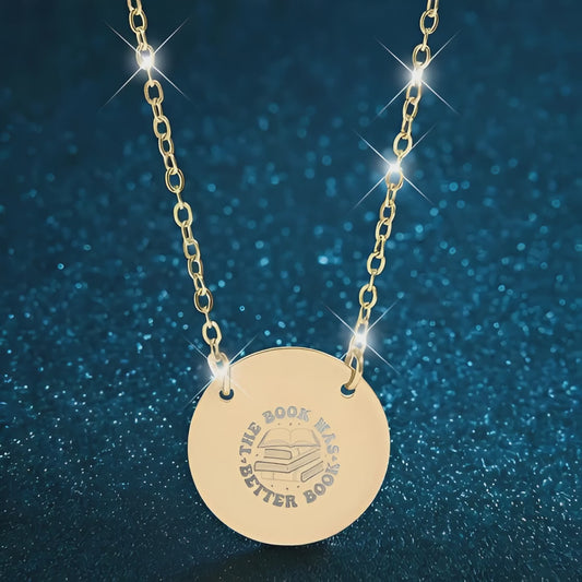 The Book Was Better Circle Necklace