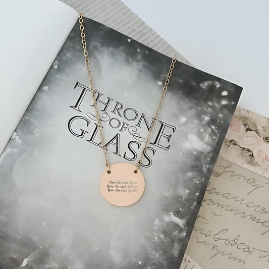 You Do Not Fear Falter Circle Necklace