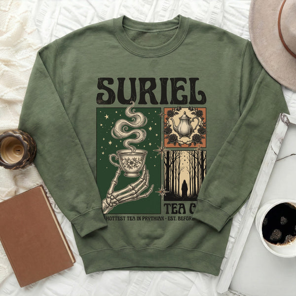 Prythian Tea Co. Sweatshirt in Military Green