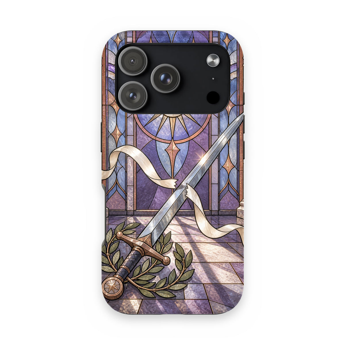 Radiant Blade Phone Case on iPhone 18 Pro