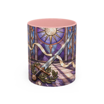 Pink mug, front