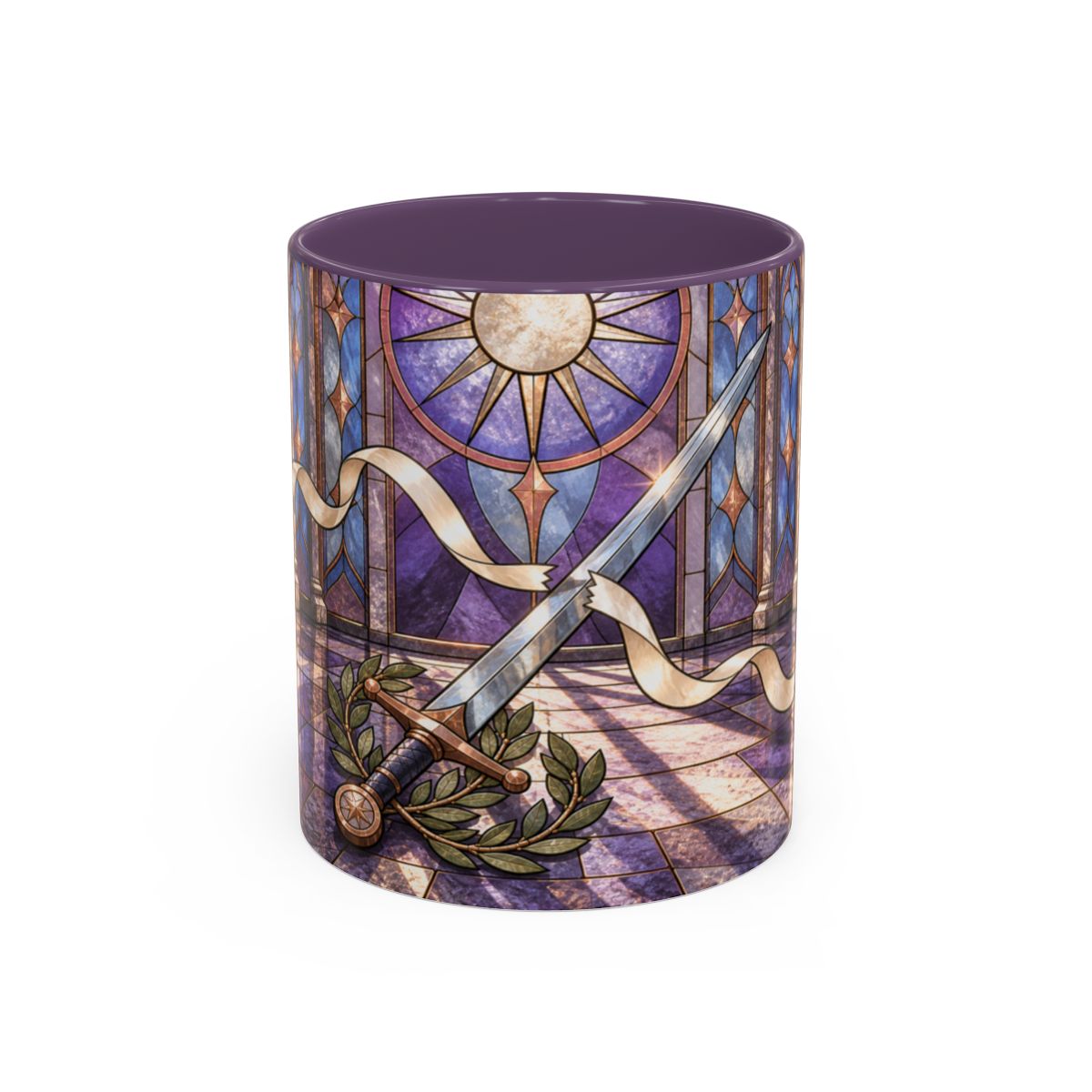 Purple mug, front
