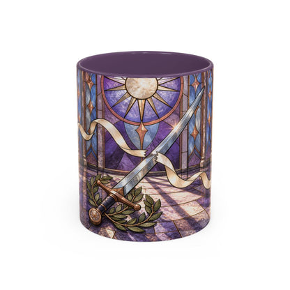 Purple mug, front