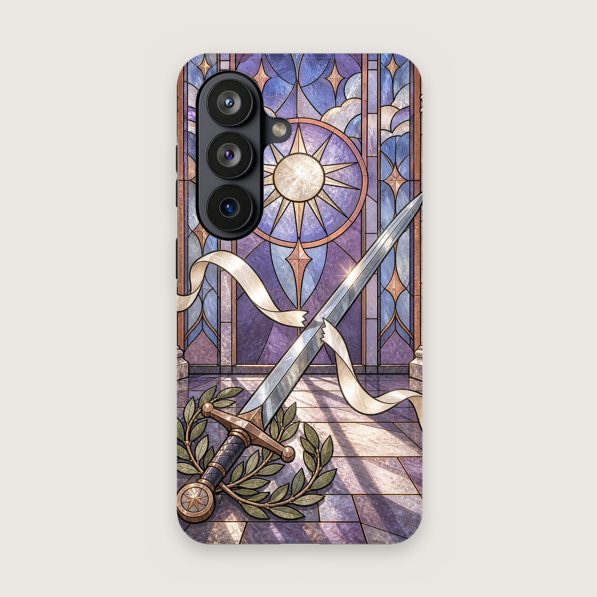 Radiant Blade Phone Case on Samsung Galaxy S26