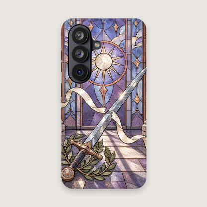 Radiant Blade Phone Case on Samsung Galaxy S26