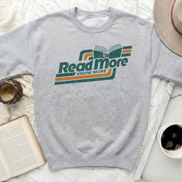 Read More Retro Paperback Sweatshirt in Sport Grey