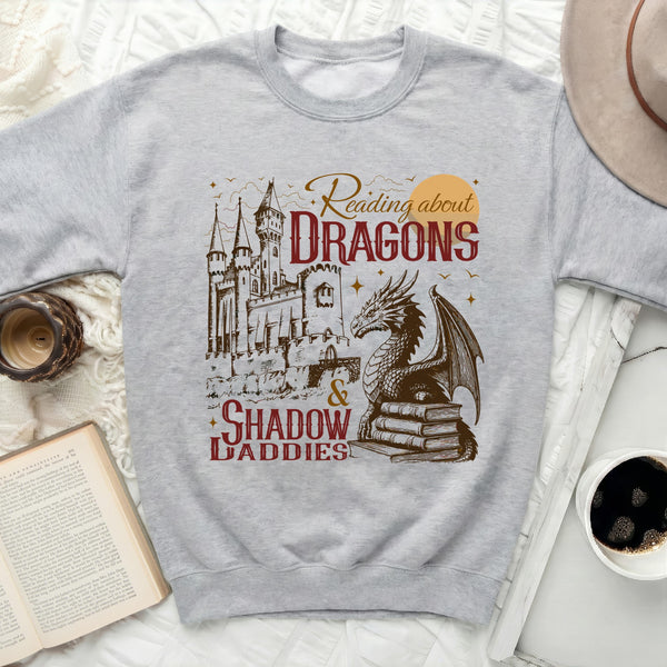 Reading Dragons & Shadow Daddies Sweatshirt in Sport Grey