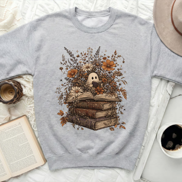 Reading Ghost Autumn Bouquet Sweatshirt in Sport Grey