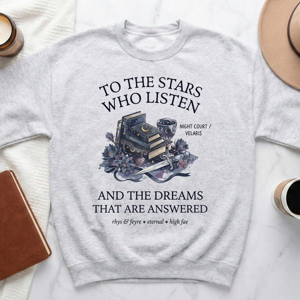 Rhys & Feyre Eternal Sweatshirt in Ash
