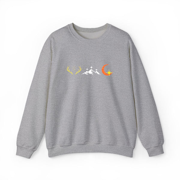 Maas Verse Embroidered Sweatshirt in Sport Grey