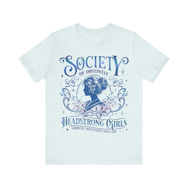 Seriously Displeasing Since 1813 Tee in Heather Ice Blue