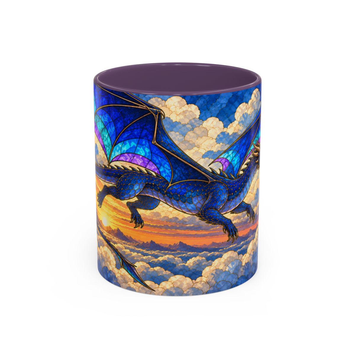 Purple mug, front