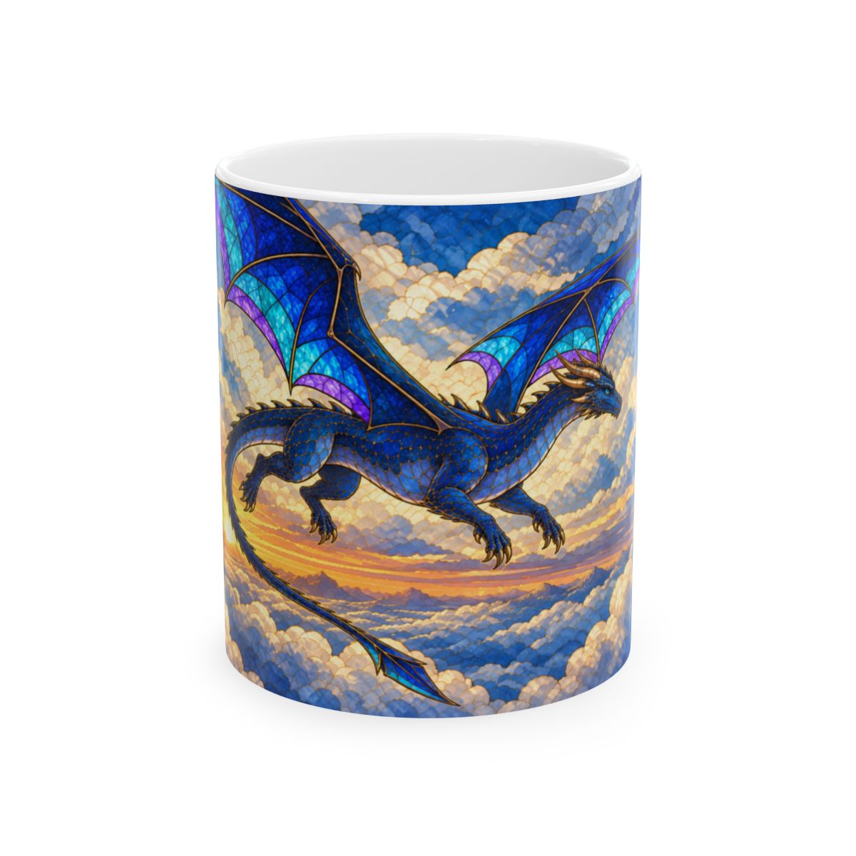 White mug, front