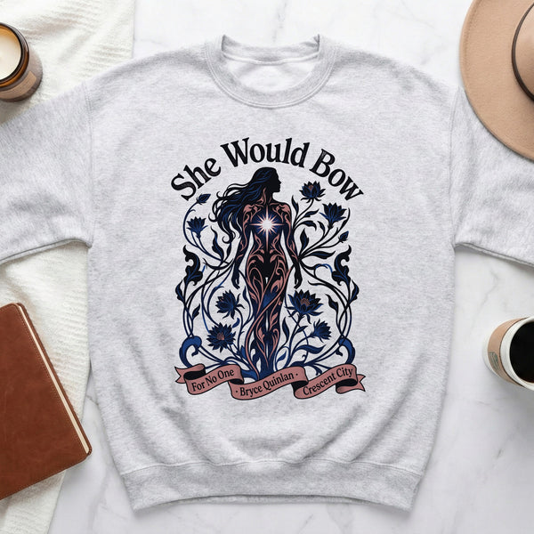 She Would Bow CC Sweatshirt in Ash
