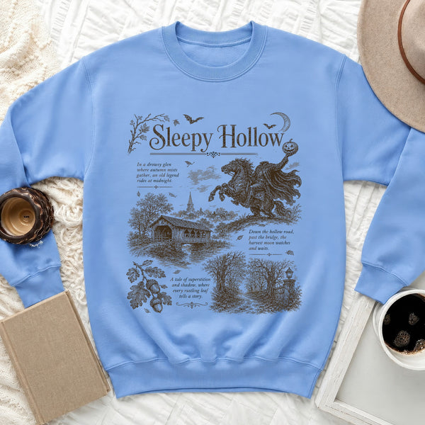 Sleepy Hollow Headless Horseman Sweatshirt in Carolina Blue