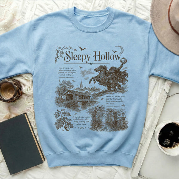 Sleepy Hollow Headless Horseman Sweatshirt in Light Blue