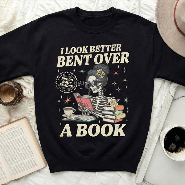 Smut Reader Skeleton Sweatshirt in Black