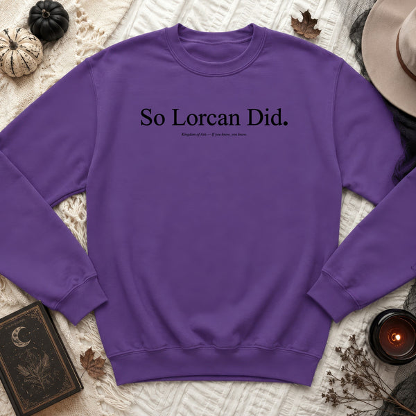 So Lorcan Did Sweatshirt in Purple
