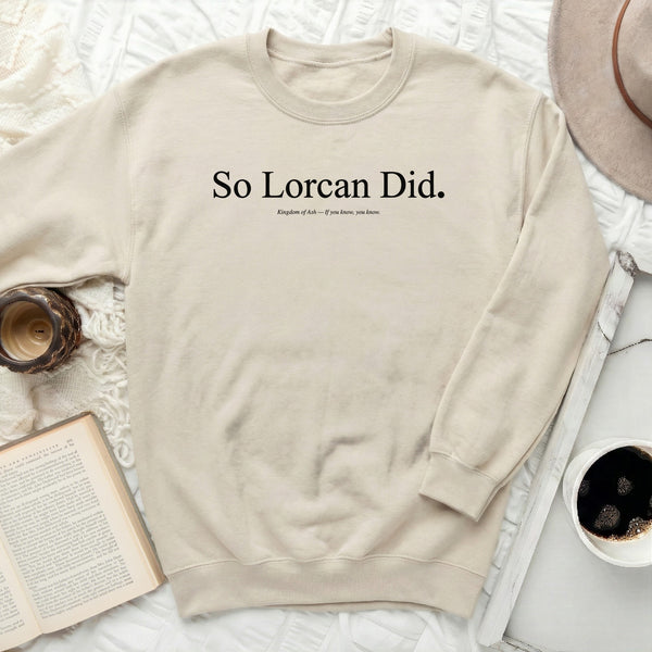 So Lorcan Did Sweatshirt in Sand
