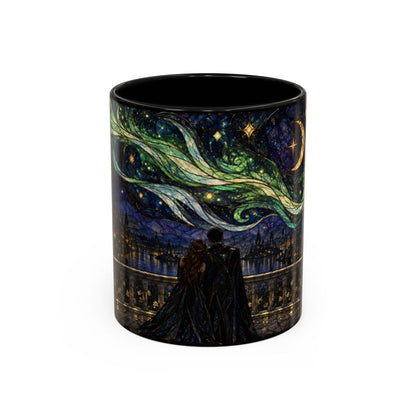 Black mug, front