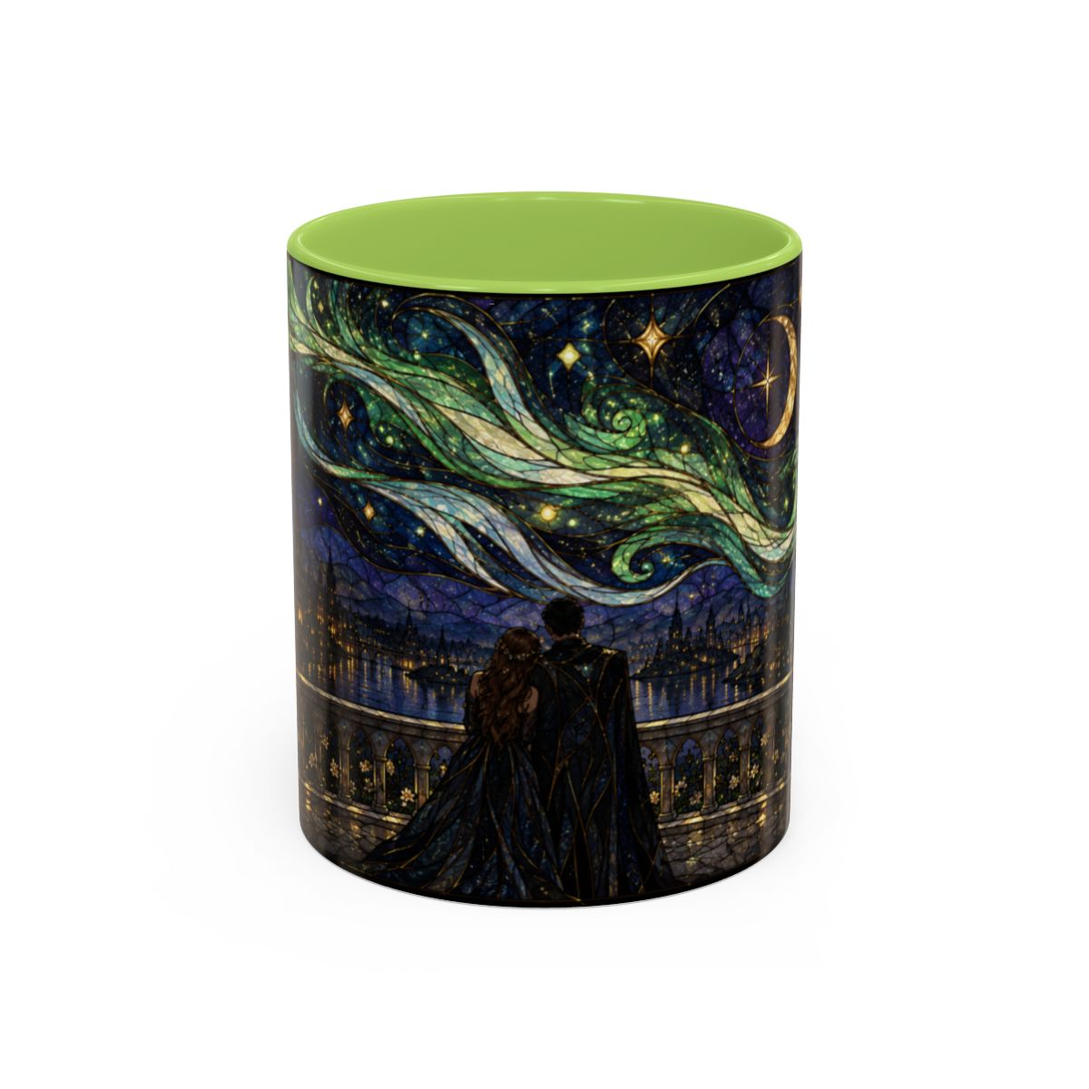 Light Green mug, front
