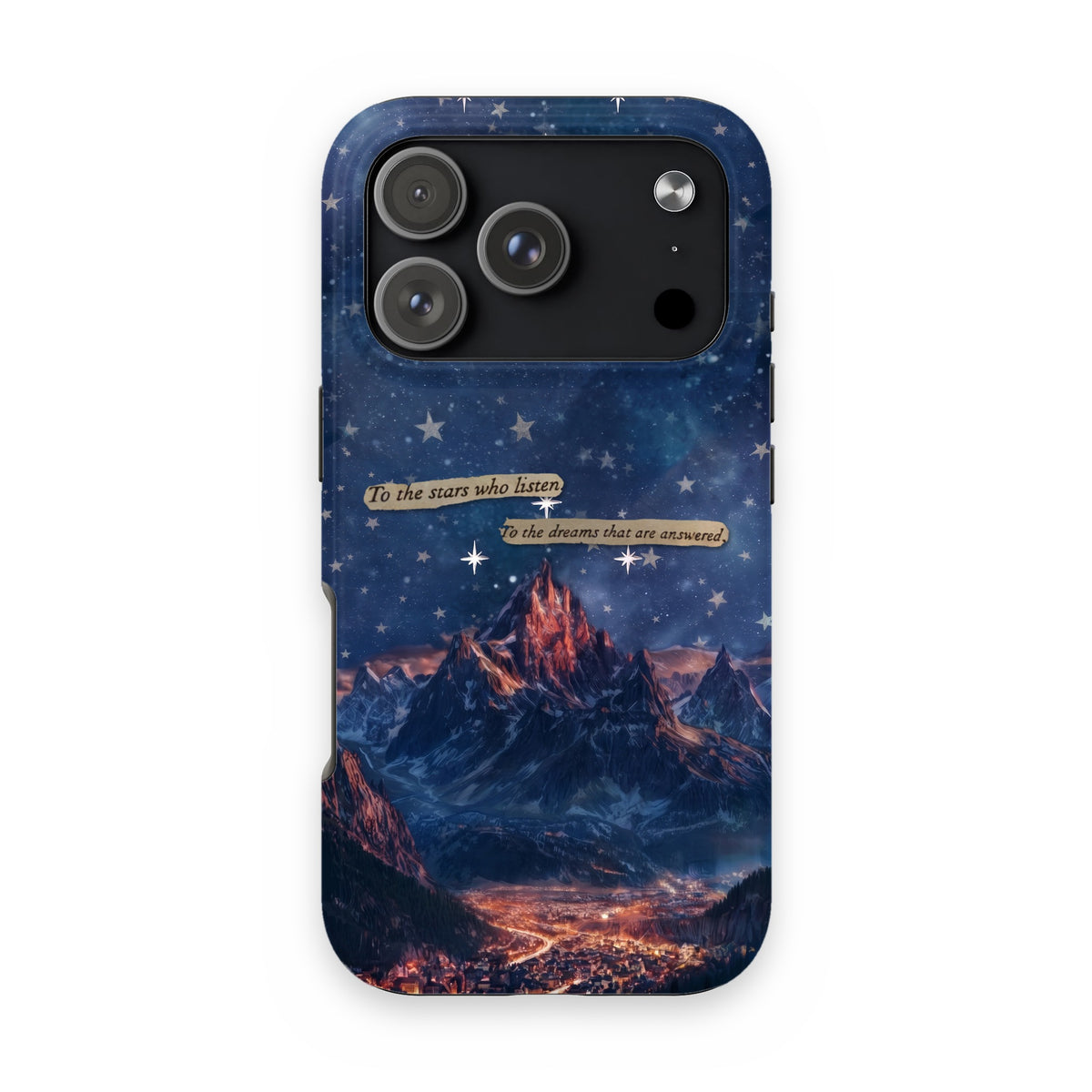 Stars Listen Dreams Answered City Phone Case on iPhone 18 Pro