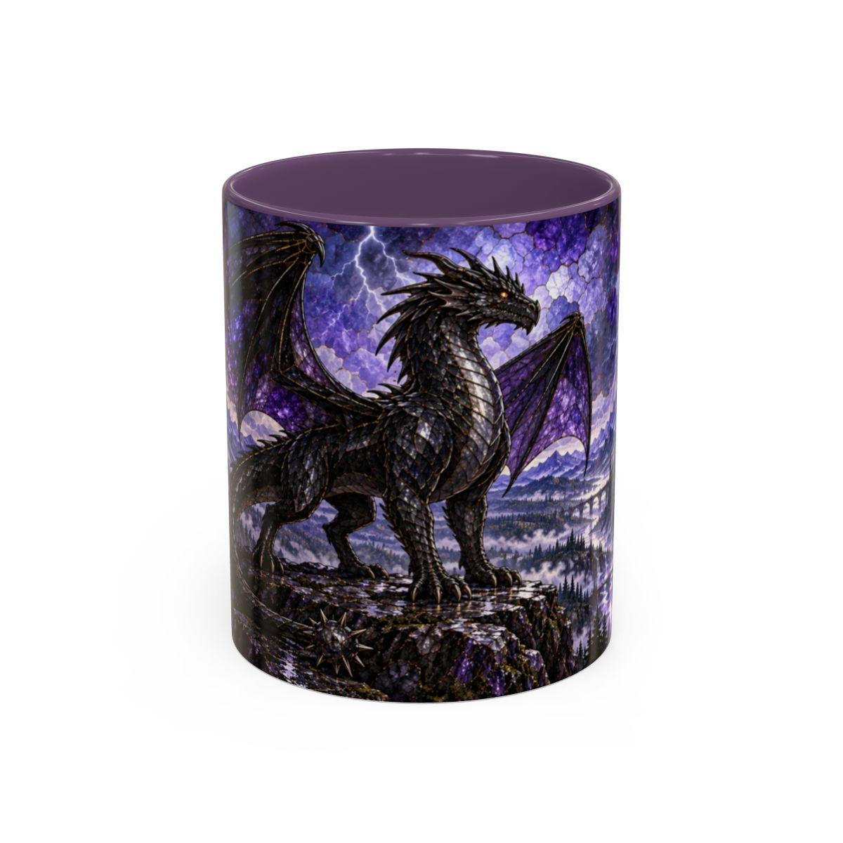 Purple mug, front