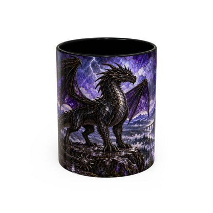 Black mug, front