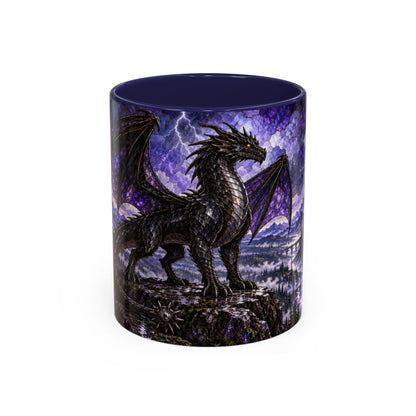 Navy mug, front