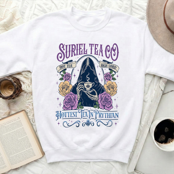 Suriel Tea Co. High Lord Sweatshirt in White