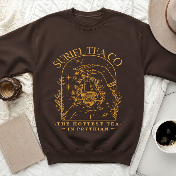 Suriel Tea Co. Sweatshirt in Dark Chocolate