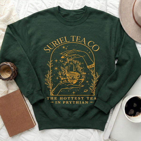 Suriel Tea Co. Sweatshirt in Forest Green