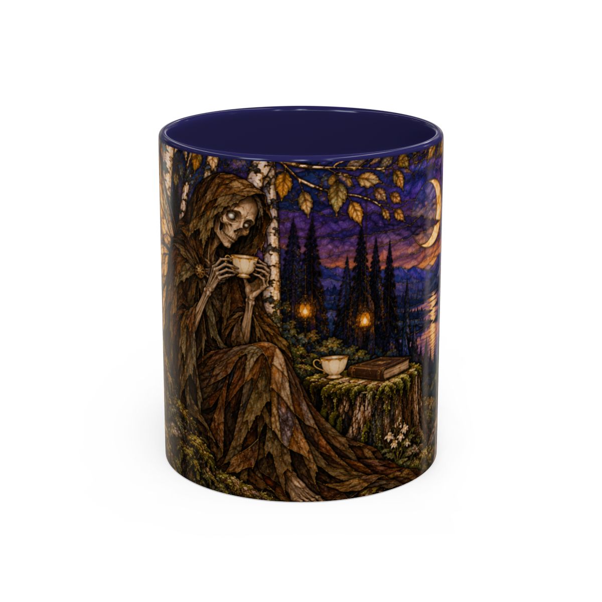 Navy mug, front