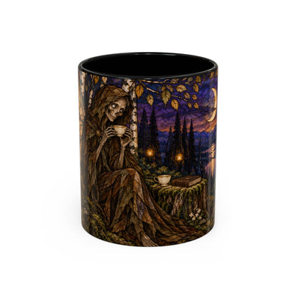 Black mug, front