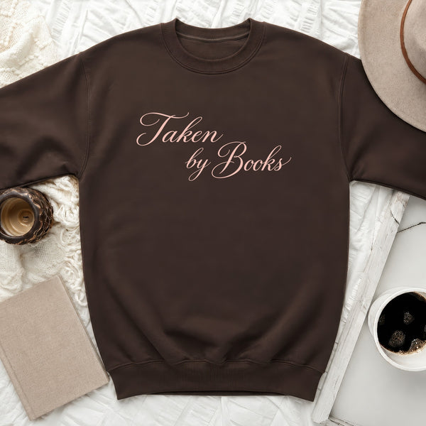 Taken By Books Sweatshirt in Dark Chocolate