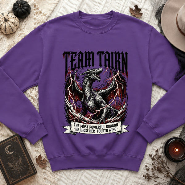 Team Tairn Dragon Sweatshirt in Purple