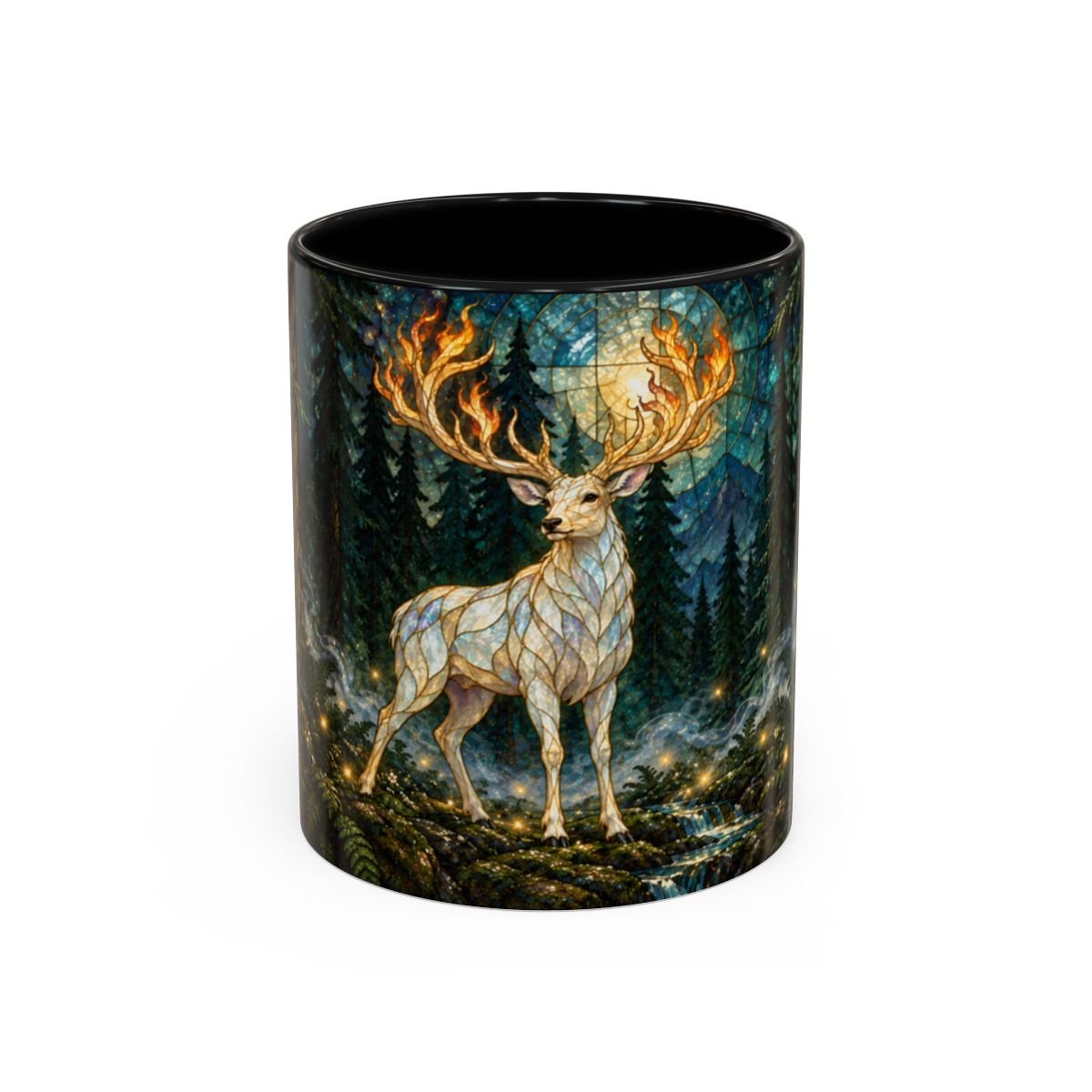 Black mug, front