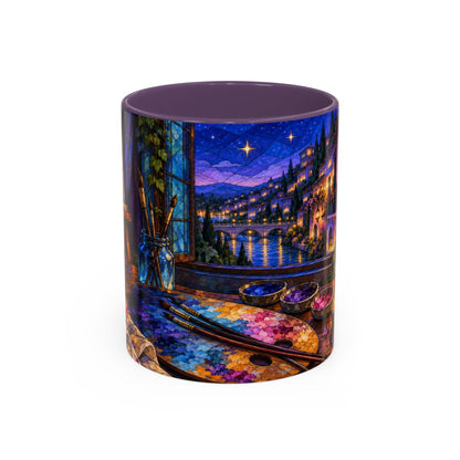 Purple mug, front