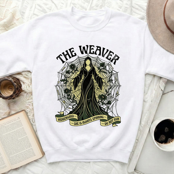 The Weaver's Fate Sweatshirt in White