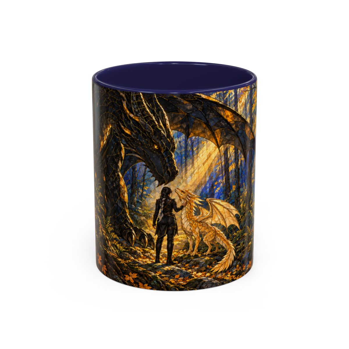 Navy mug, front