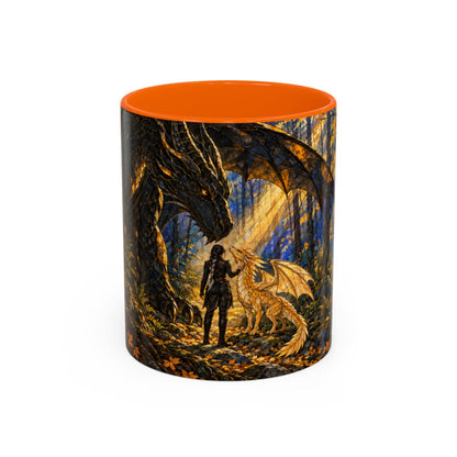 Orange mug, front