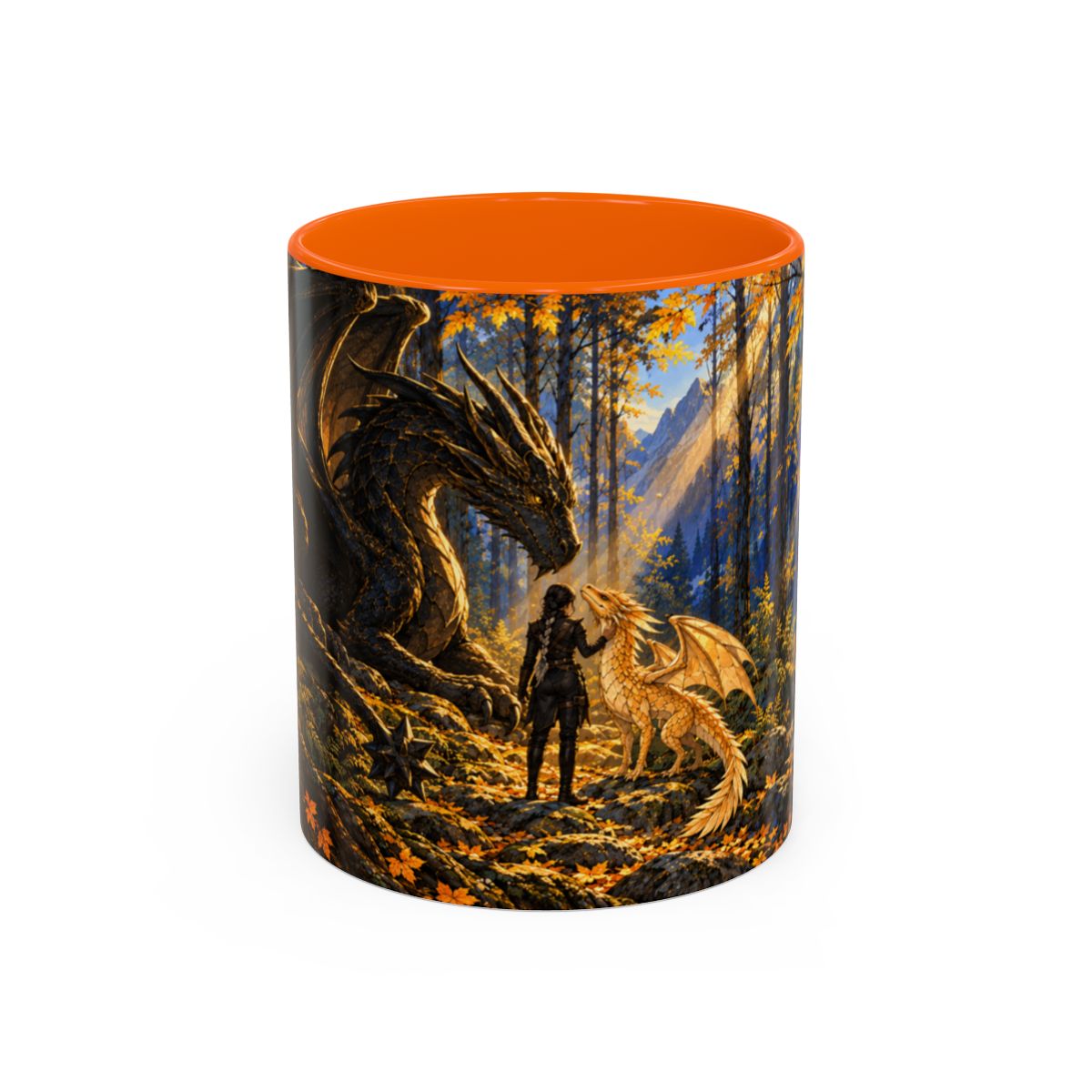 Orange mug, front