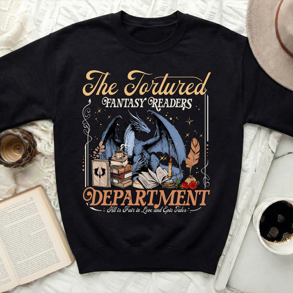 Tortured Fantasy Readers Sweatshirt in Black