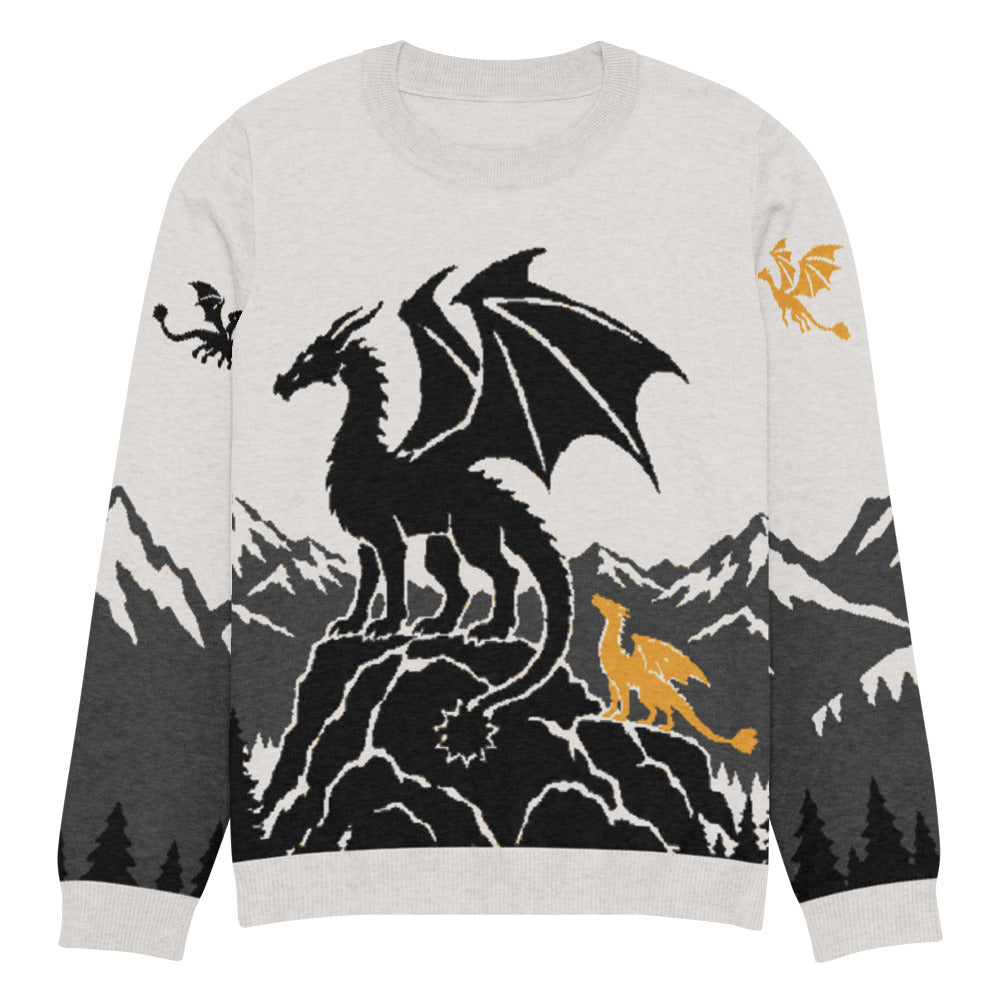 Tairn and Andarna knitted sweater, flat front