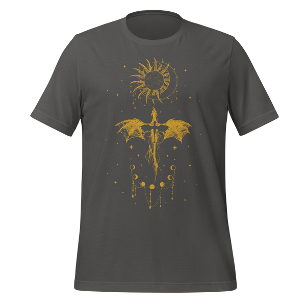 Fourth Wing Dragon Tee in Asphalt