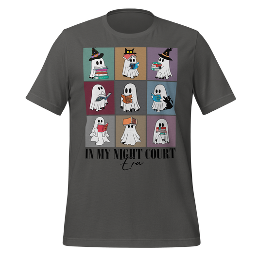 In My Night Court Era Ghosts Reading Books Design Tee - MagicMerchEmporium