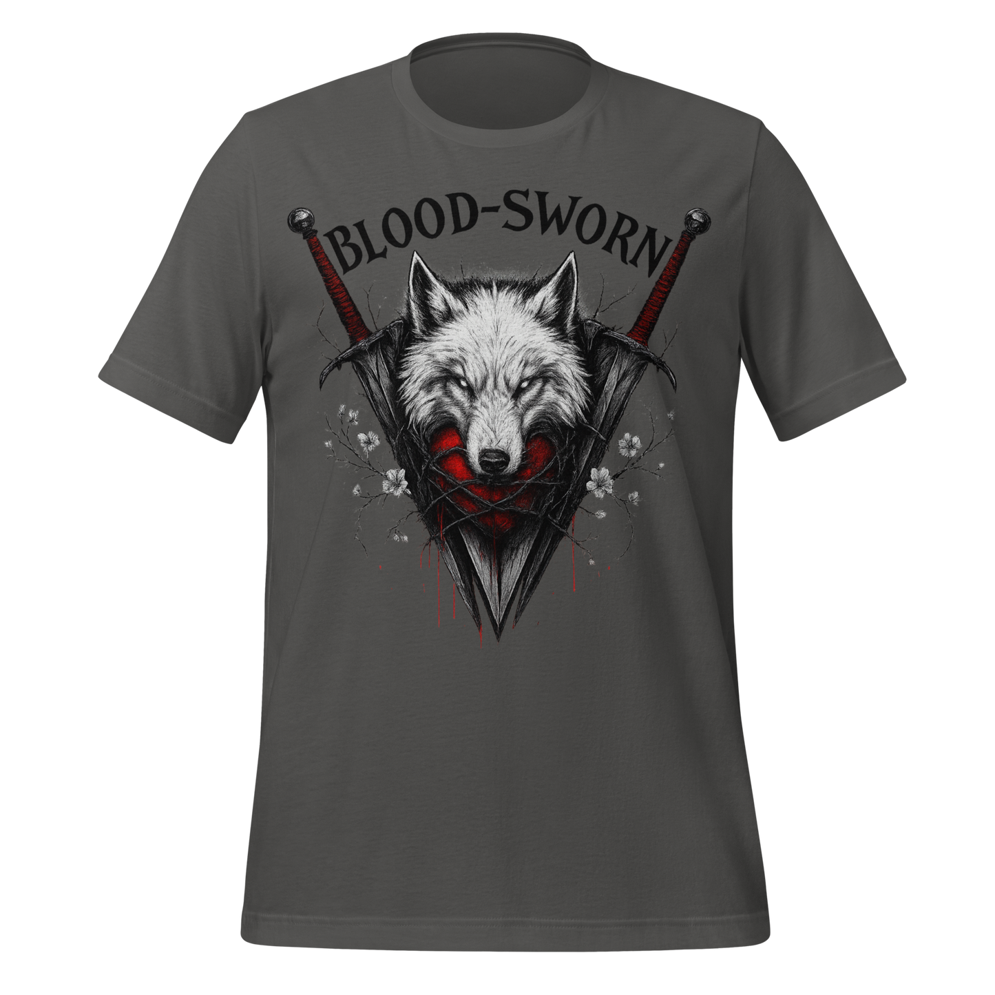 Blood Sworn Wolf and Swords Tee