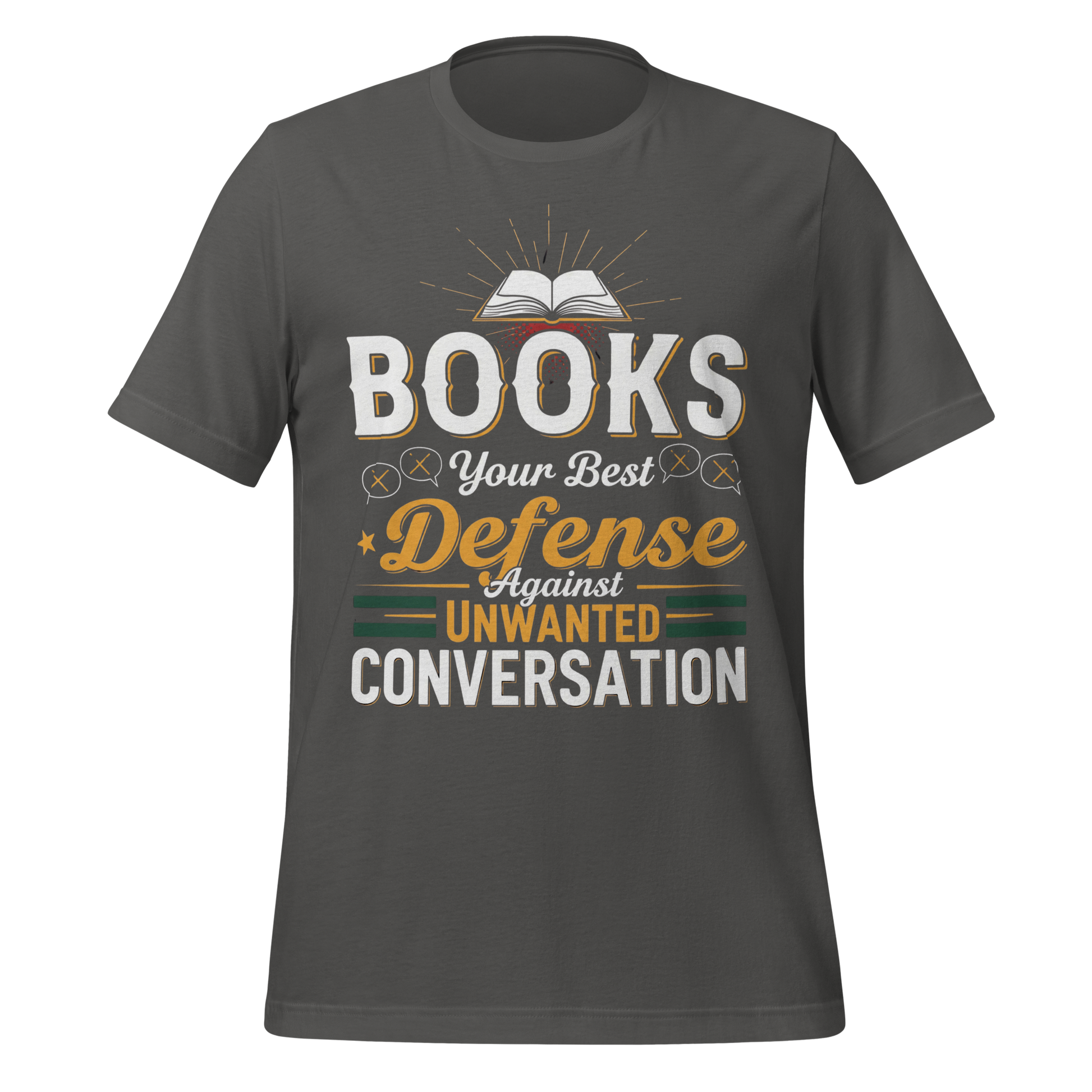 Books Your Best Defense Against Conversation Tee - MagicMerchEmporium