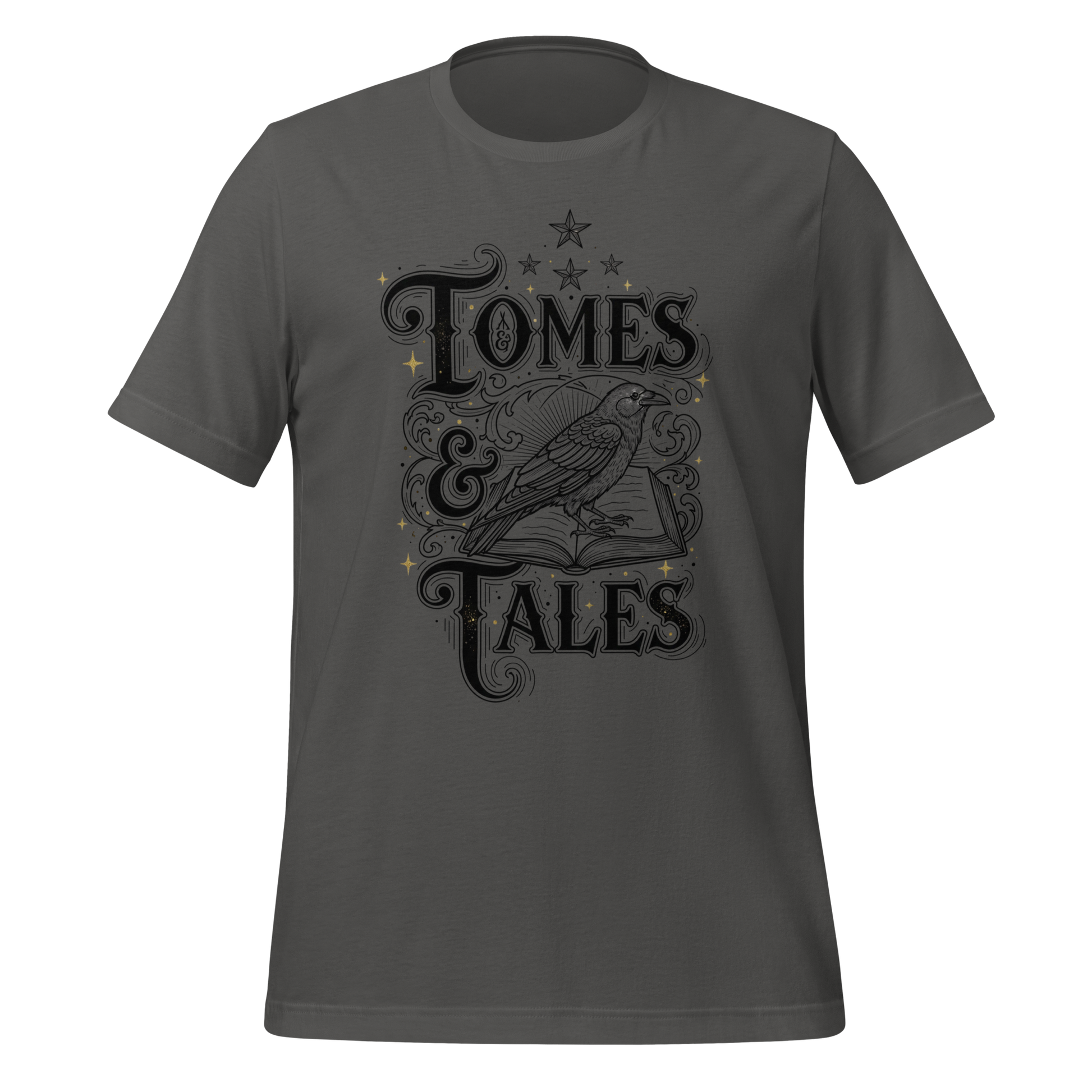 Tomes Tales Crow Tee - MagicMerchEmporium
